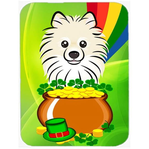 Pomeranian St. Patricks Day Mouse Pad, Hot Pad or Trivet
