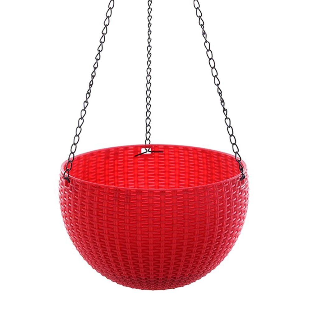 Stamens Spider,Hanging Basket Rattan Plastic Flower Pot Garden Hanging