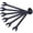 Black + Carbon steel#62, variant on Jumbo Combination Wrench Set Extra Large, SAE, 6-Piece, 1-3/8 to 2, Black Oxide Carbon Steel with Pouch for Farm Equipment and Truck Repairs