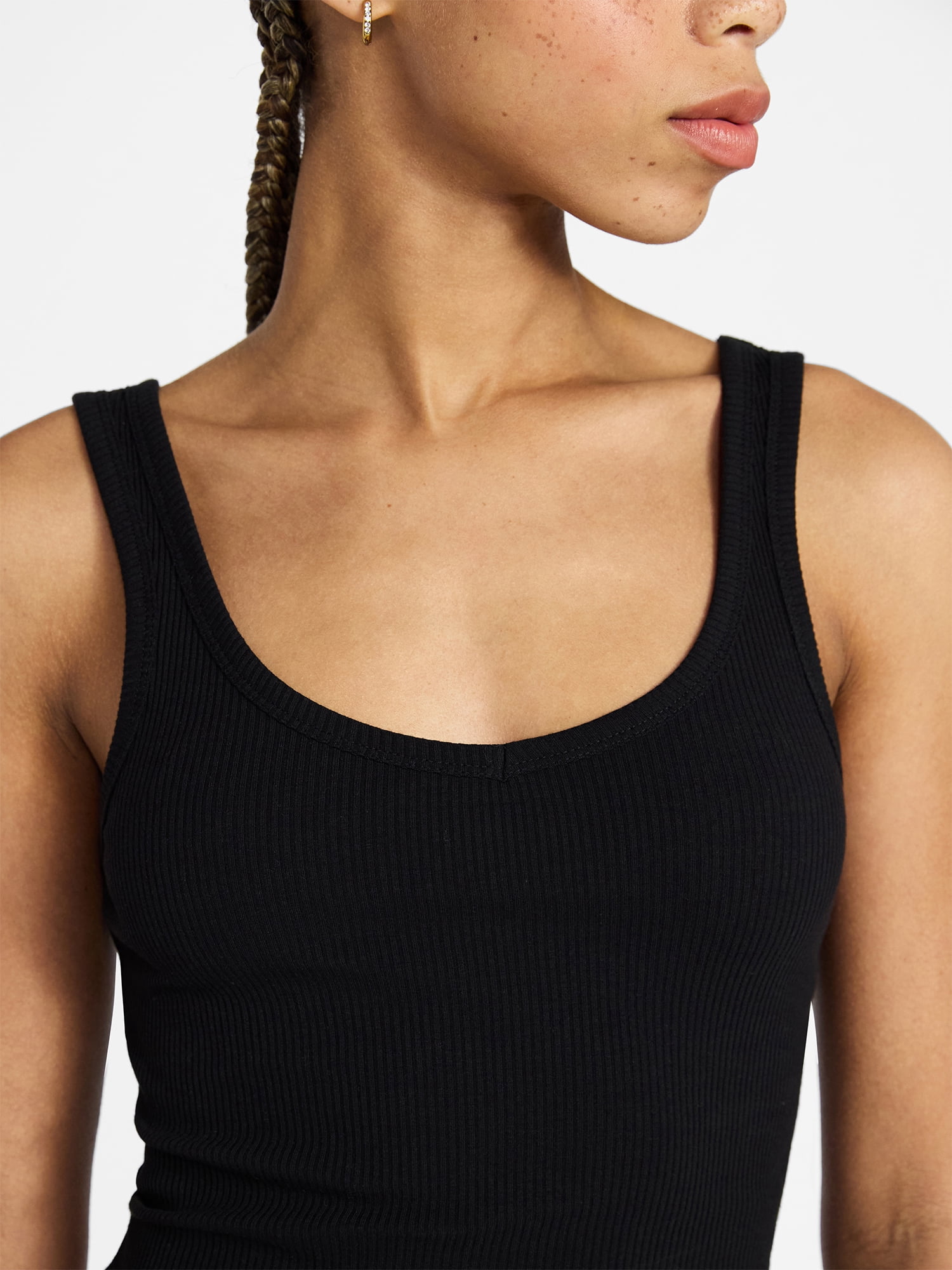 No Boundaries Cropped V-Neck Tank Top, Women’s XXS-XXL