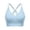 Light Blue, variant on Comfortable And Transparent Shoulder Strap Cordless Backless Spongeless with Convertible Shoulder Straps Bra Strapless for Women
