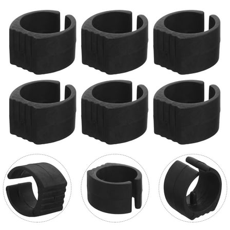 AURARMLET 8Pcs Utility Shopping Cart Mats Non Skid Pads Black Plastic