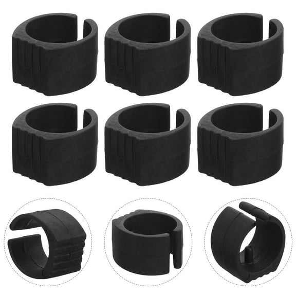 AURARMLET 8Pcs Utility Shopping Cart Mats Non Skid Pads Black Plastic