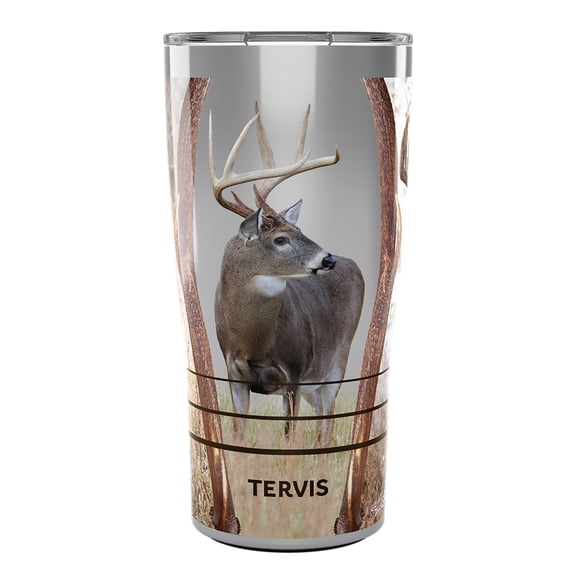 Tervis Traveler Deer Trio Made in USA Double Walled  Insulated Tumbler Travel Cup Keeps Drinks Cold & Hot, 20oz, Stainless Steel