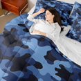 thumbnail image 4 of jejeloiu Rustic Camouflage 7-Piece Twin Bedding Sets,Farmhouse Camo Hunting Bedding Comforter Set,Blue Black Sheet Sets For Men Women,Super Cozy Room Decor Reversible, 4 of 8