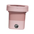 thumbnail image 5 of Foldable Mini Washing Machine Folding Washing Machine, Mini Portable Clothes Washer, 8L Powerful Compact Small Washer for Home, RV, Baby Clothes Pink, 5 of 8