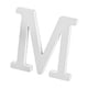 thumbnail image 5 of Mesa auxiliar de madera blanca con letras, moderna y de superficie lisa. M, 5 of 9