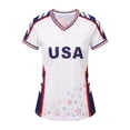 thumbnail image 5 of Women's Tops T-Shirts Graphic Football Short Sleeve Athletic Crewneck Soft Breathable Fans Players Casual Trendy Shirts, 5 of 5