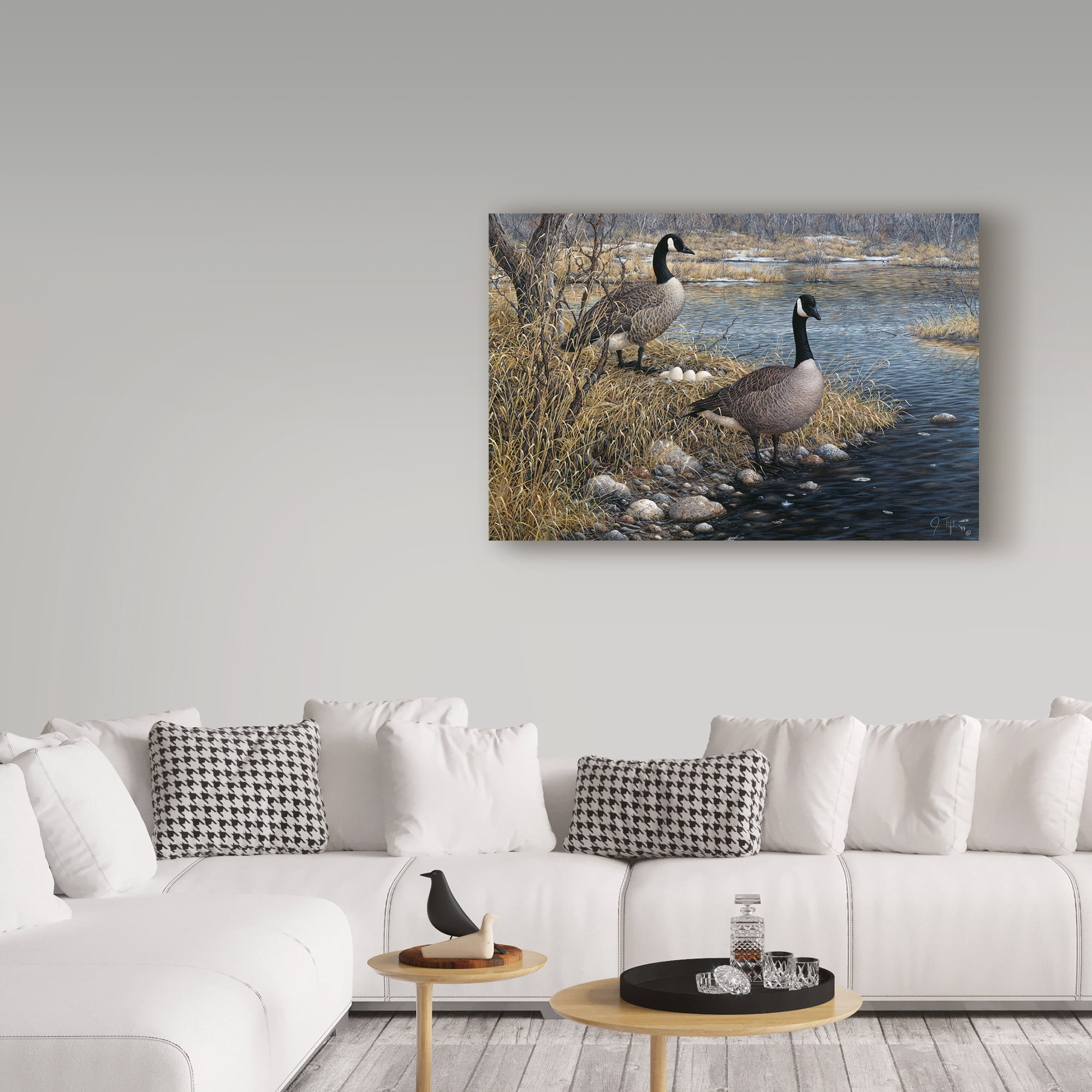 Trademark Fine Art 'Canadian Pair' Canvas Art by Jeff Tift