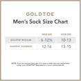 thumbnail image 3 of Chaussette d'Équipage Harrington Gold Toe 3400S pour Hommes - 6 Pièces (Noir), 3 of 5