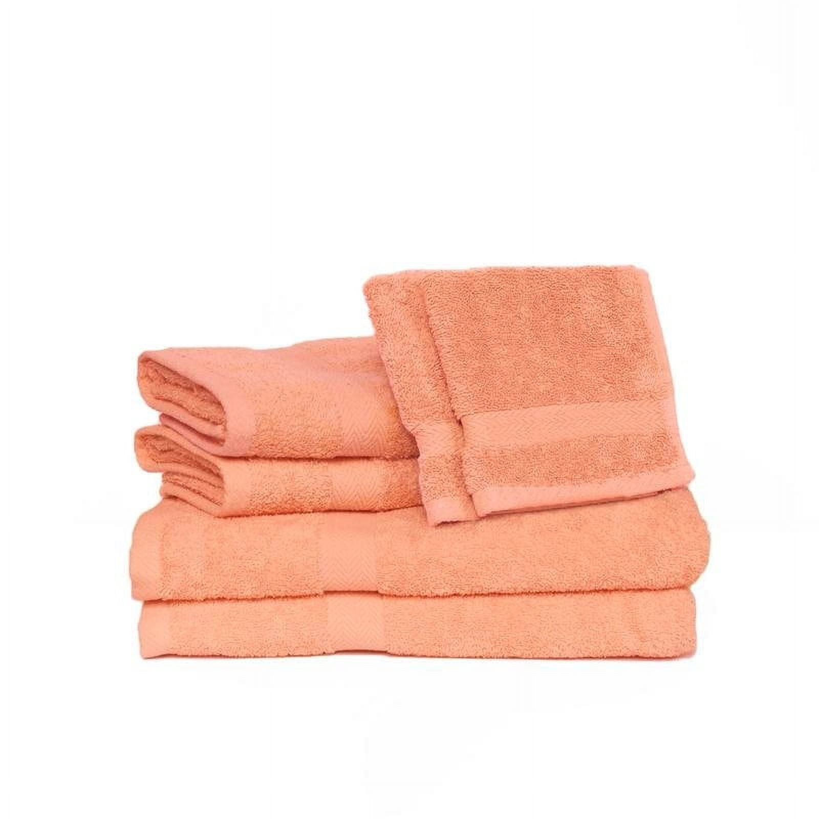 Deluxe Basics 6-Piece Solid Luxury Towel Set, Chocolate