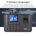thumbnail image 2 of Attendance Machine,Inch Lcd Screen 11 Time Attendance Screen Voice Prompt Lcd Screen Voice Prompt 11 Time 2.4 Inch Lcd Employee 2.4 Inch Huiop Clocks Clock Siuke Attendance, 2 of 6