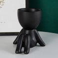 thumbnail image 3 of YAOMOBB Indoor Plant Decoration Pot Creative Craft Desktop Vase Container Small Figure Potted Plant Pot Mini Human Shaped Ceramic Flower Pot, 3 of 7
