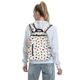 thumbnail image 7 of Fuzoiu Ladybugs And Flowers Print Lightweight Daypack,Weekender Bag for Men and Women, Travel Backpack with Padded Straps for School, Travel & Work, 7 of 7