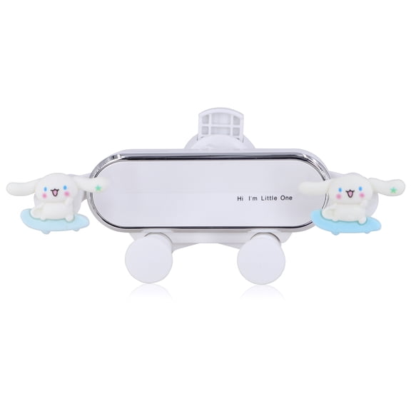 Roffatide Anime Cinnamoroll Cute Phone Mount for Car Universal Air Vent Car Phone Holder Mount Hands Free Easy Clamp Cradle Fit for All Smartphones Car Accessories for Women
