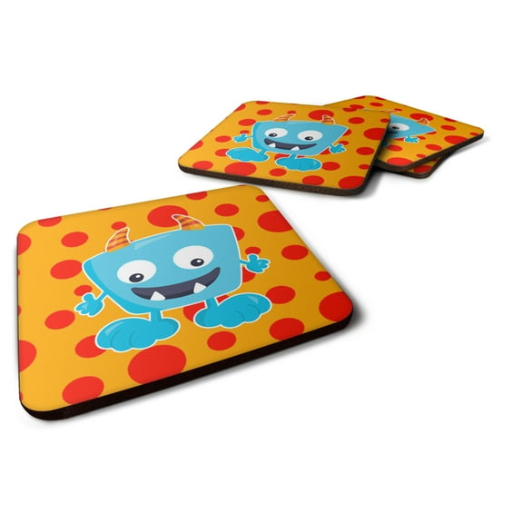 Little Monster Aquadevil Foam Coaster Set of 4