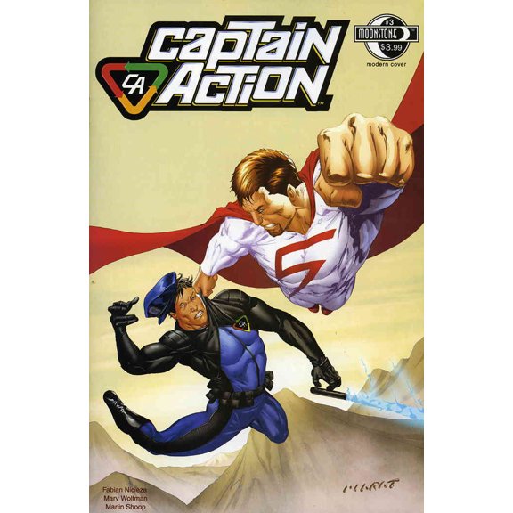 Captain Action Comics #3A VF ; Moonstone Comic Book