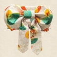 thumbnail image 4 of Cinturón de lazo de kimono japonés con lazo en la cintura. Cinturón Yukata para eventos y actuaciones. Blanco Verde Naranja, 4 of 9