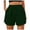 Green, variant on Youmylove Summer Women Cargo Shorts Elastic Waist Loose Wide Leg Solid Color Casual Sports Shorts Comfy Trendy Long Shorts