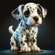 thumbnail image 1 of (HQ620) Resina Diamante La Serie Animal Perro Con Diamantes Completos 30*30CM, 1 of 9