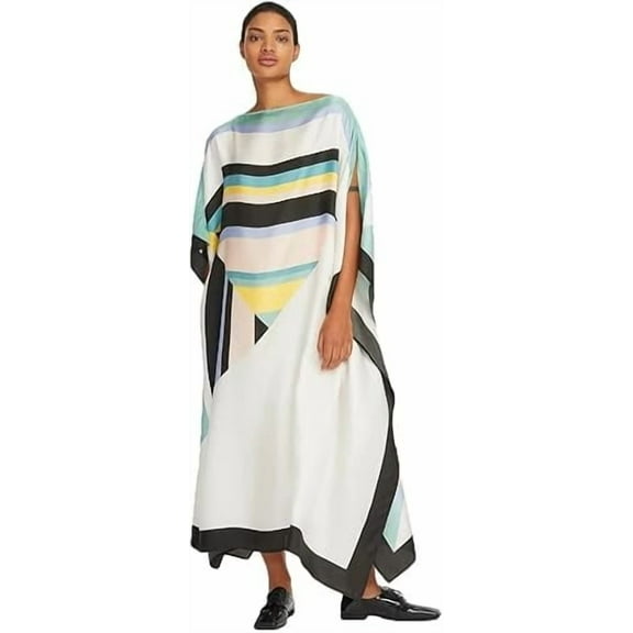 Brisha Creation_ Indian Soft silk crepe Kaftan,Maxi Dress,Beach Cover Up Maternity Dress,Moms gift for her,Regular wear kaftan.