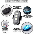 thumbnail image 6 of LANFENG 6PCS Wireless LED Strobe Lights Multi-Color USB Rechargeable Waterproof Warning Lights for Car Motorcycle Drone Truck Bike Aircraft, 6 of 8