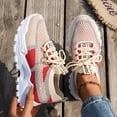 thumbnail image 6 of Women's Breathable Comfortable Sneakers Orthopedic Shoes for Women Lightweight Casual Walking Shoes for Everyday Wear Red 6.5 [EU-37], 6 of 9