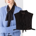 thumbnail image 4 of Cuello falso desmontable Sunnimix con lazo de gasa Negro, 4 of 8