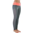 thumbnail image 2 of ToBeInStyle Women's Two Tone Mesh Panel Active Leggings, 2 of 6