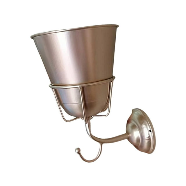 simhoa Wall Mounted Vessel Creative Pot Home Decoration for Summer Outdoor Bathroom Gold