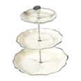 thumbnail image 3 of Soporte para estante de alimentos Soporte para cupcakes, Soporte para pasteles de varias capas, Soporte redondo para frutas fácil de limpiar L 3 niveles blanco, 3 of 9