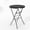 Black, variant on Gaderth Folding Cocktail Table,32" HDPE Round Table,Folding Bar Height Table,High Top Folding Table With Metal Frame,Locking Legs For Patio Cafes Restaurant Backyard Dining Room Wedding Event