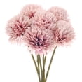 thumbnail image 1 of Uxcell Flores de Bola de Crisantemo Artificial, Ramos de Seda de Hortensia Falsos para el Hogar/Boda Rosa Otoñal, 1 of 1