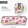 thumbnail image 3 of Rocae Strawberry And Cheery for Pen and Marker Pouch with Zipper for Men and Women, Stationery Bag Pen Holder for Work and Office, 3 of 9