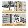 thumbnail image 3 of Expositor Acrílico Para Joyas Organizador De Joyas De Pared  Xtellar Gris, 3 of 4
