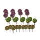 thumbnail image 1 of 30 Árboles de bolas Modelo de tren Ferrocarril Jardín Parque Diseño 1: 100 TT Flor de 3 colores Zulema Modelo de flor de árboles de tren, 1 of 8