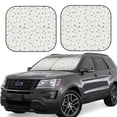 thumbnail image 2 of Uemuo Funny Chicken Printed 2 PCS Car Windshield Sun Shade, Auto Sun Heat and UV Rays Blocker, Foldable Automotive Front Window Sunshade Protector, 2 of 7