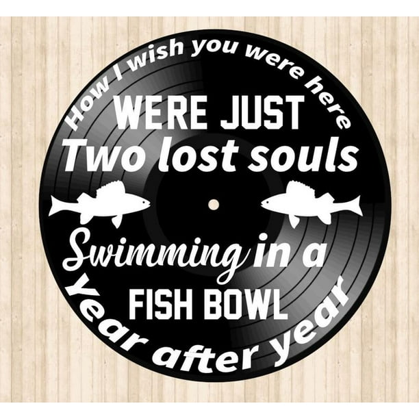 Pink Floyd Wish You Were Here Song Lyrics On Lp Vinyl Record Album Music Wall Decor Unique Song Lyric Music Rock And Roll Art Walmart Com