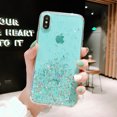 thumbnail image 1 of Clear Bling Glitter Phone Case for iPhone 7plus/8plus Shining Sequin Soft Back Cover Case(Green), 1 of 8