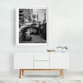 thumbnail image 2 of Tricycle, Binondo B&W - Manila Philippines Photography Street Photography Black and White City Architecture Bridge Vintage Travel Poster White Framed Wall Art Print 8 x 10 inches, 2 of 3