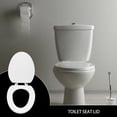 thumbnail image 5 of Zcyifa Thick White Toilet Seat Cover for Elongated/Oval Toilets, 5 of 11