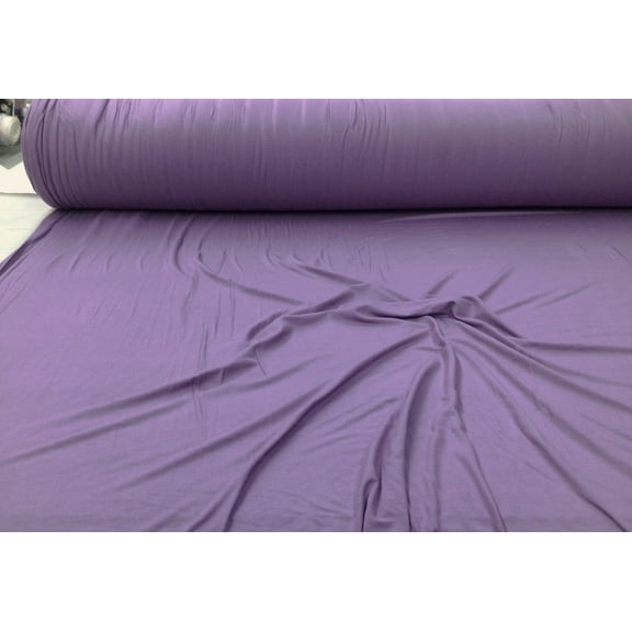 96% Viscose Bamboo 4% Spandex Fabric 4 way Stretch Lavender Purple B421