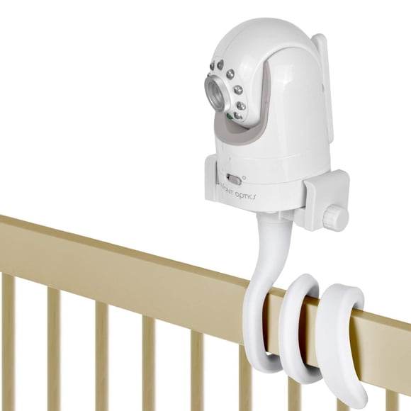 Estante para cámara con soporte para monitor de bebé, compatible con Infant Optics DXR 8 y DXR-8 Pro y la mayoría de los otros monitores para bebés, soporte universal para cámara para bebés, se fija a