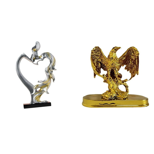 Figura de pareja besándose, estatua moderna, escultura de resina, abstracta, realista, mano de obra fina, adecuada para bodas, aniversarios, hogar, of