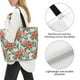thumbnail image 3 of Balery Rose Flowers Bolsa Tote Estilo Estético con Cremalleras, Bolsa de Hombro, Bolsa de Compras Grande y Plegable, 3 of 8