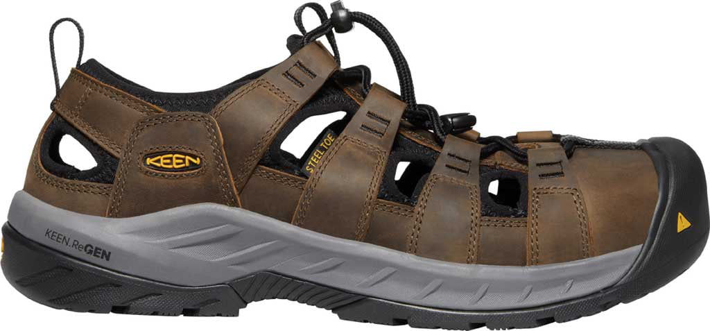 Men'S Keen Utility Atlanta Ii Cooler Steel Toe Sandal Cascade Brown/Black  Leather 10.5 2E - Walmart.Com