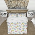 thumbnail image 3 of Designart 'Watercolor Butterfly Pattern' Cabin & Lodge Bedding Set - Duvet Cover & Shams, 3 of 4