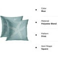 thumbnail image 6 of Set of 2 Throw Pillow Cover Green Star Vintage Starfish Pastel Seafoam Blue Fish Decorative Pillow Case Home Decor Square 18 x 18 Inch Pillowcase, 6 of 6