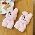 thumbnail image 7 of Bunny for iPhone 12 Pro Max Case, Kawaii Phone Cases Cases 3D Silicone Cartoon Cotton Rabbit Case Fun for iPhone 12 Pro Max Cute Case Soft Rubber Shockproof Protective Case for Women Girls, 7 of 7