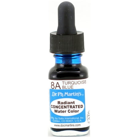 UPC: 0090385408102 | Dr. Ph. Martin s Radiant Concentrated Water Color  0.5 oz  Turquoise Blue (8A)